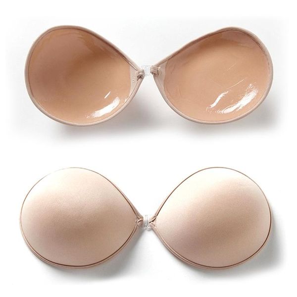 

bras invisible bra chest paste breast pasty nude solid color women 1 pair glossy seamless nipple sticker, Red;black