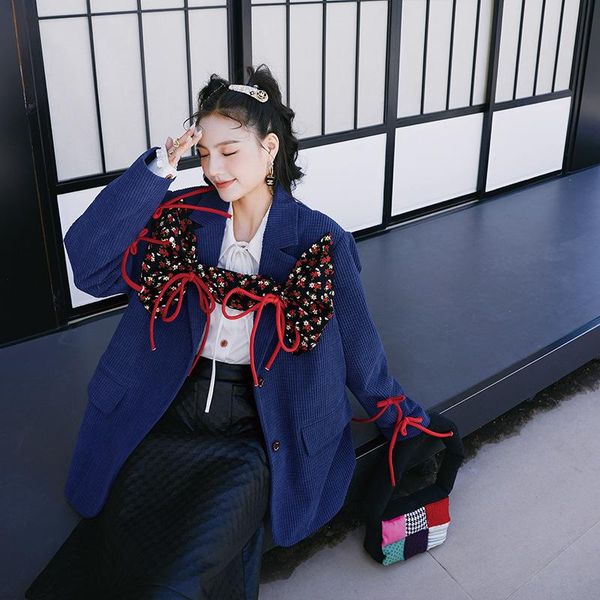 

women's suits & blazers suit coat 2021 spring and autumn korean style temperament fashion personality 1-147, White;black