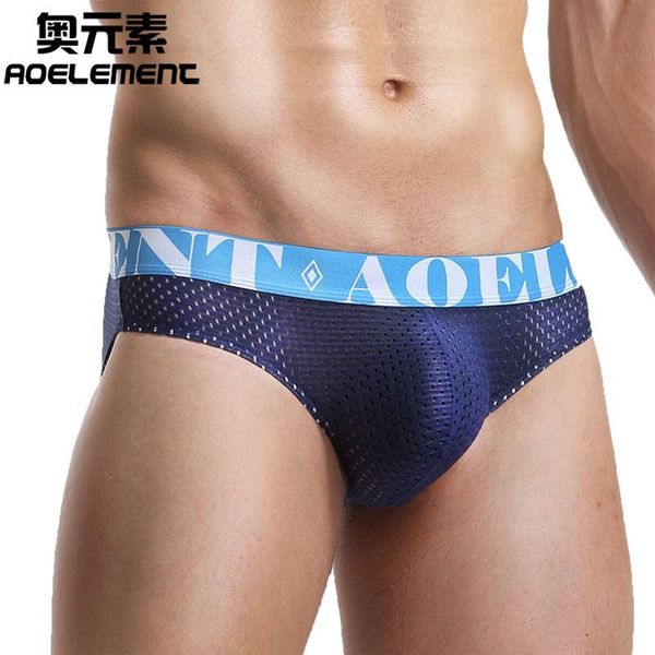 

underpants 4pcs lingerie men briefs cueca gay underwear mesh breathable u convex mens panties ice silk modal ropa interior, Black;white