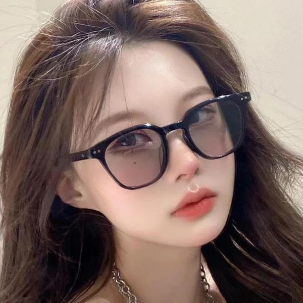 

sunglasses fashion square women rivets sunglass vintage sun glass female design eyewear uv400 gradient ocean shades, White;black