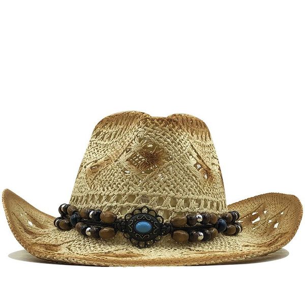 

wide brim hats classics summer casual outdoor travel beach sun paper straw panama jazz cowboy fedora, Blue;gray