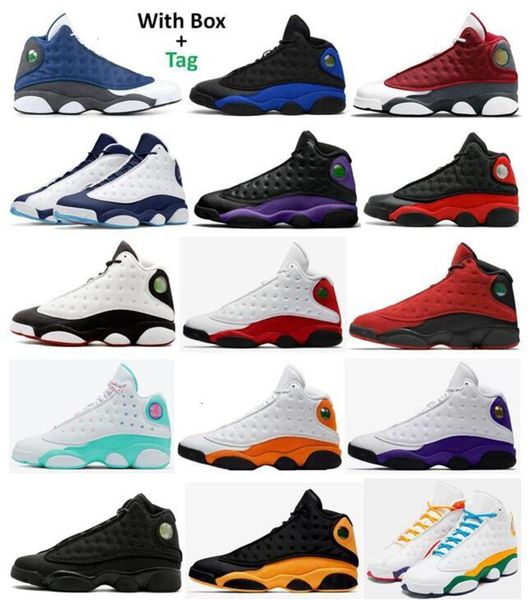 

13s red flint reverse bred court purple basketball shoes men 13 dark powder blue chicago he got lakers rivals fish aurora, Black
