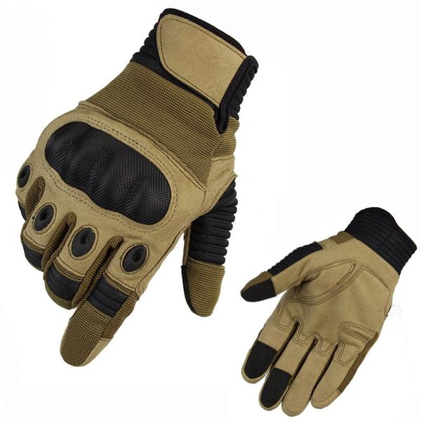 

sports gloves combat tactical hunting armed mittens outdoor sport cycling bike climbing touch screen full finger, Black