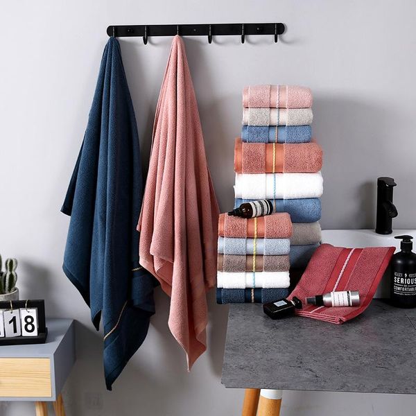 

towel 3pcs set bath pure cotton plush satin face kerchief 100%cotton and