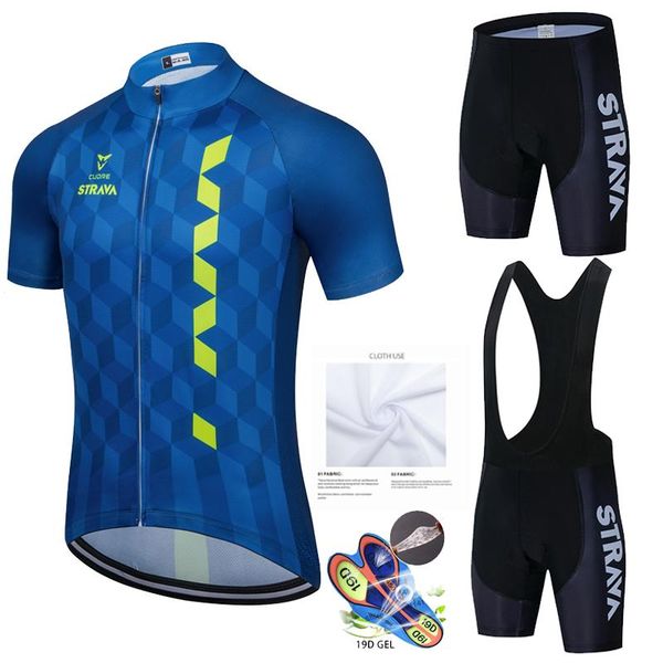 

jersey 2021 pro team cycling set summer mtb bike men bicycle sportswear maillot ropa ciclismo racing sets, Black;blue
