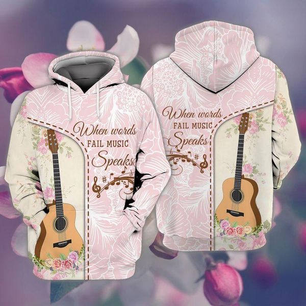 

men's hoodies & sweatshirts plstar cosmos 3dprinted est musical instrument guitar art harajuku streetwear unique casual hoodies/sweat, Black