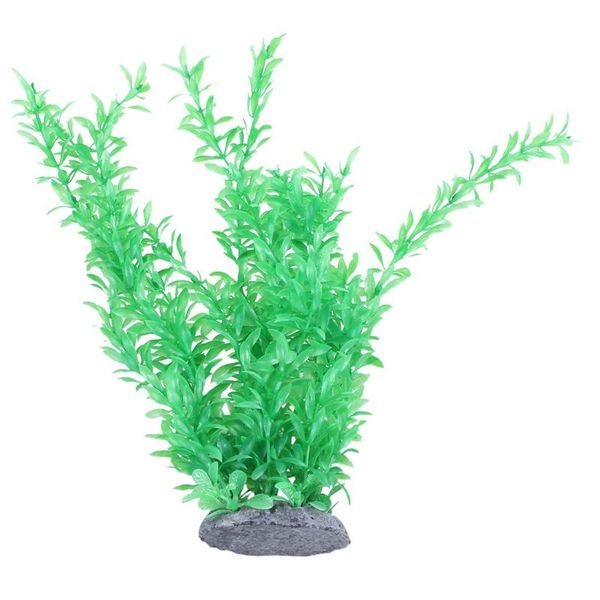 

decorations plastic underwater aquarium grass plant decor 18.5 inches green