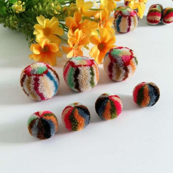 

decorative flowers & wreaths 20mm-30mm multicolor windmill polyester soft pom fluffy pompom ball for crafting kids toys accessory diy crafts