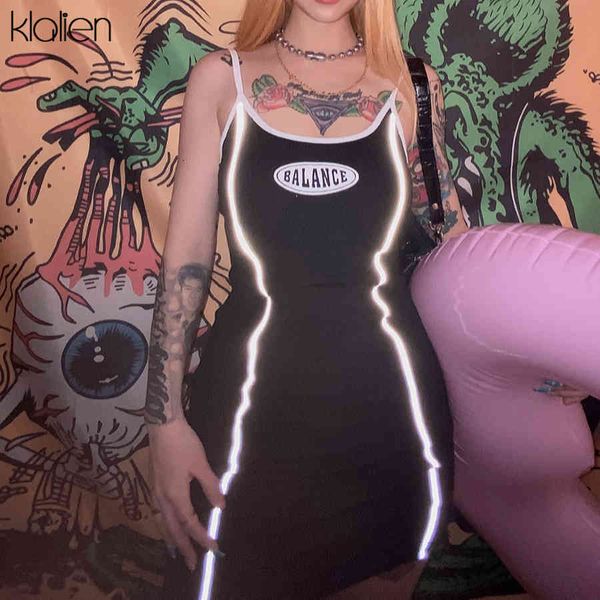 

dresses black casual cotton reflective suspender women print letter soft skinny party dress female fashion high street, Black;gray