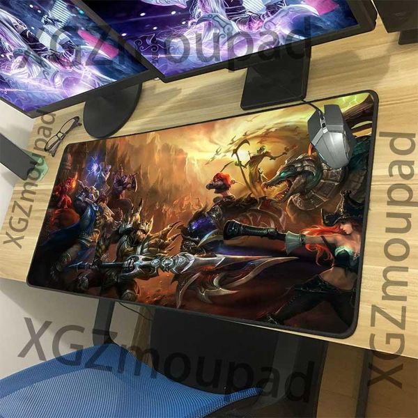 

mouse pads & wrist rests xgz large gaming pad black exquisite lock edge custom computer keyboard table mat non-slip fashion washable