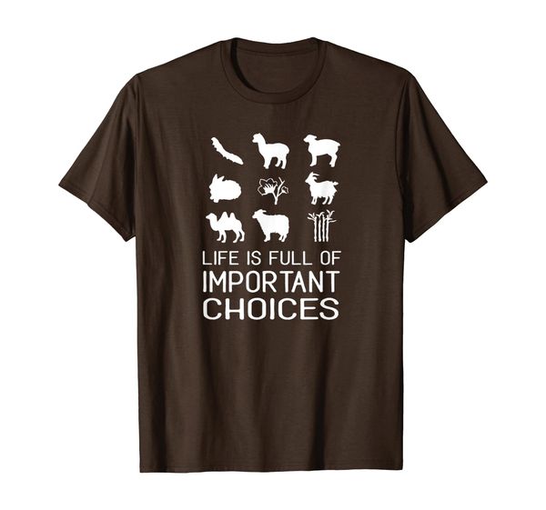 

Life is full of important choices Hand Spinning Fiber T-Shirt, Mainly pictures