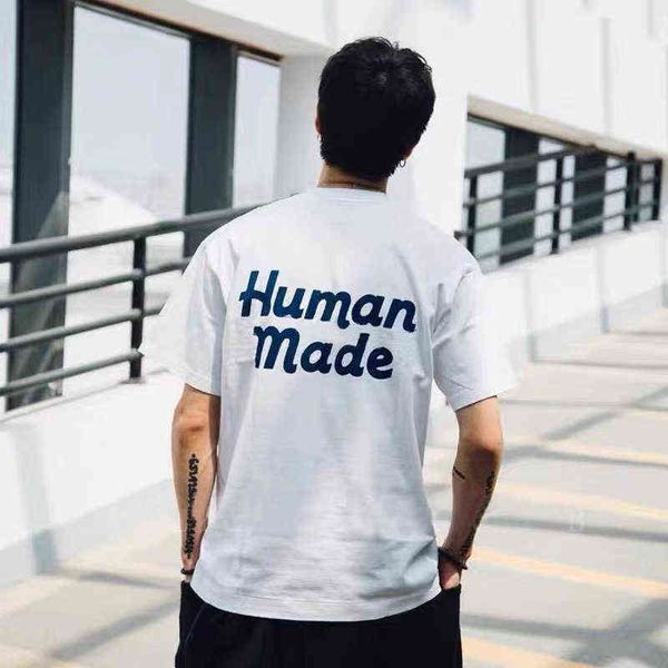 İnsan Yapımı Japon Saf Pamuk Süt Çay Yuvarlak Boyun Çift Kısa Kollu Erkekler Ve Kadın Renk: Siyah Beyaz T-Shirt G1207
