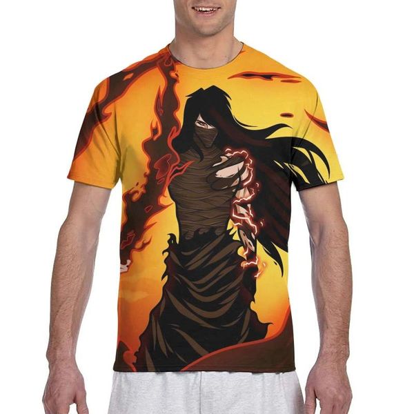 

men's t-shirts anime bleach shirt short sleeve t-shirt, White;black