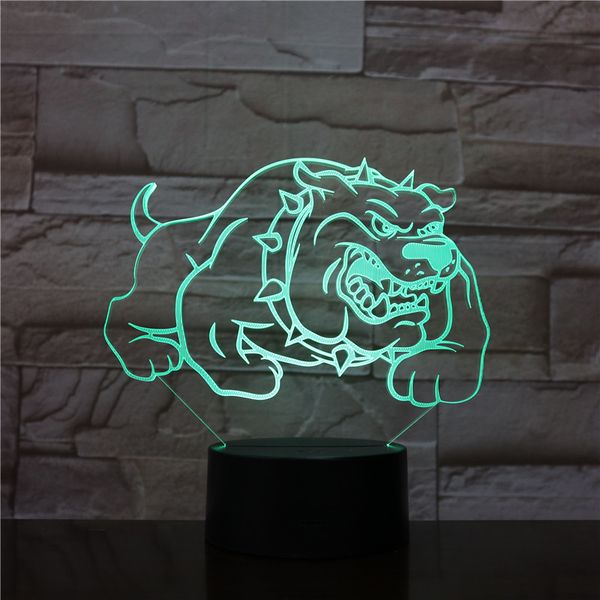 

night light led usb animal dog 3d picture lamp 16 colors touch optical illusion nightlight home decor acrylic birthday gift dropshipping
