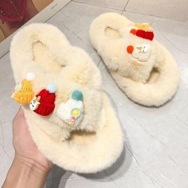 

women cotton slippers winter keep warm cold protection lady hard-wearing non-slip outdoor fashion woman qq13, Black