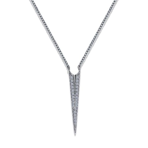 

chains arrivals necklace for women factory derect sale europe zircon chain pendant girl, Silver