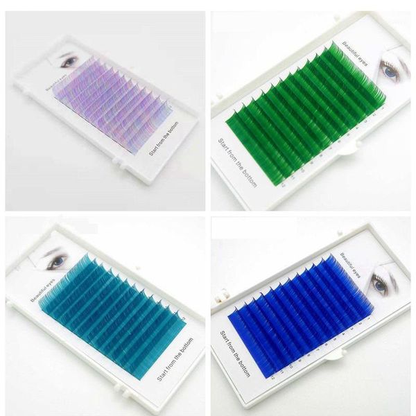 

c/d 0.07/0.1mm 8/15mm false eyelashes multicolor color individual colored faux volume eyelash extension1