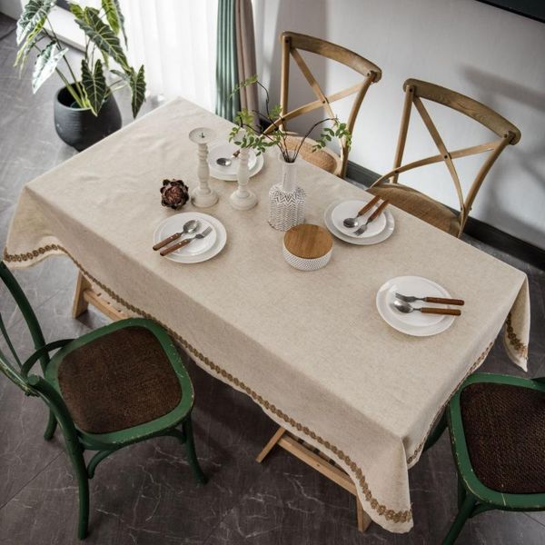 

polyester linen tablecloth coffee tea table cloth toalha de mesa nappe decoracao para casa manteles rectangular home cover