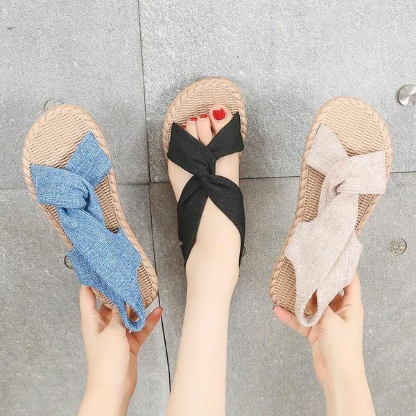 

sandals roman shoes fashionable student flat female fairy style ins tide 2021 summer elastic band, Black