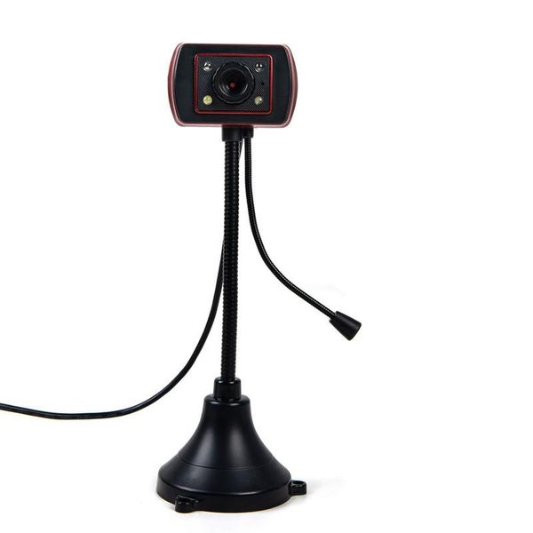 

webcams webcam led hd deskcomputer pc video usb with microphone night vision camera kamera internetowa
