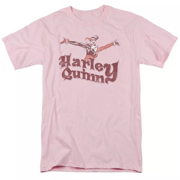 

Harley Quinn Hop Vintage T-Shirt DC Comics Sizes S-3X NEW, White;black