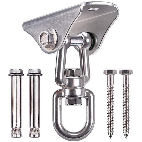 

swing hangers suspension hooks heavy duty stainless steel hanging kit for yoga hammock/boxing/gym ring/home training accessories