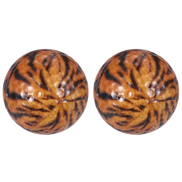 

golf balls 2pcs tiger pattern simulation rubber training sports 2-layers practice