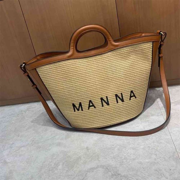 

80% off outlet store the same stitched straw basket bag for seaside vacation, extra large portable messenger and beach factory online sale, Black;red