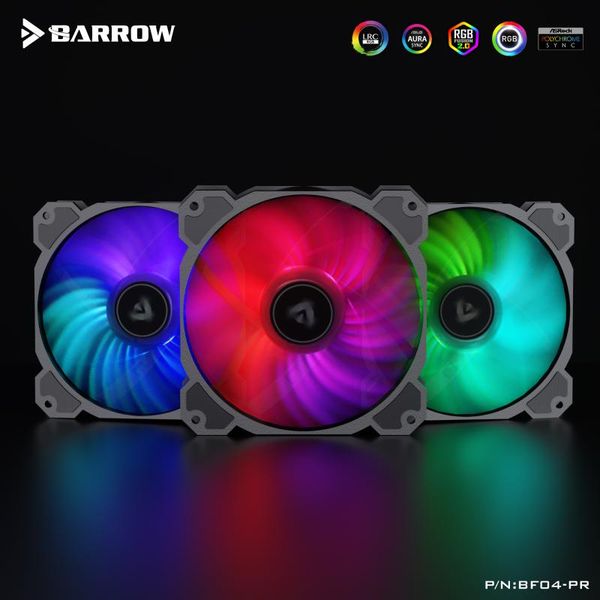 

barrow computer fan radiator, water cooling, silent, efficient heat dissipation, support rgb120mm light speed control integrated fans & cool