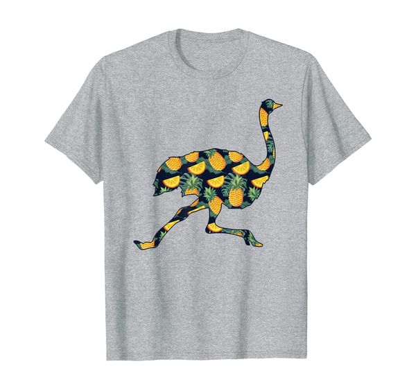 

Pineapple Hawaiian Cassowary Women Men Print Emu Girl Gift T-Shirt, Mainly pictures
