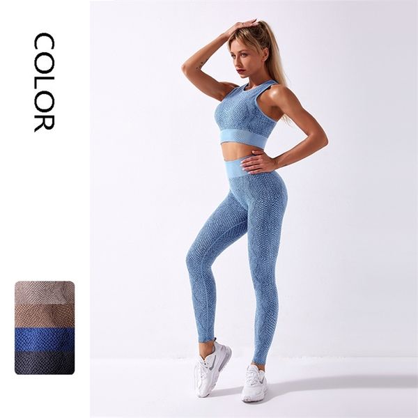 

seamless yoga snakeskin 2 piece gym set workout clothes for s bra sport leggings women tracksuits, Black;white