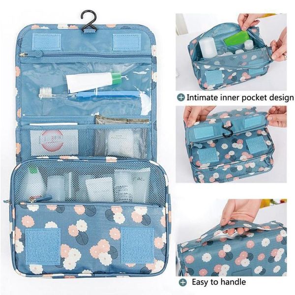 

storage bags multi-pocket waterproof makeup cosmetic organizer bathroom hanging bag