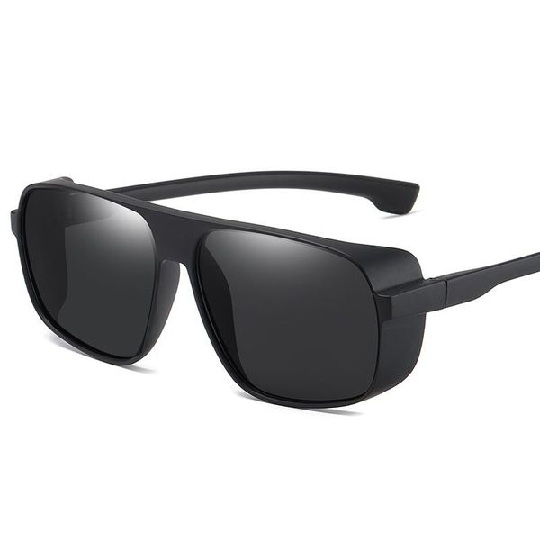 

sunglasses men's square men women fashion colorful women's trendy driving outdoor goggles wild street shooting travel, White;black