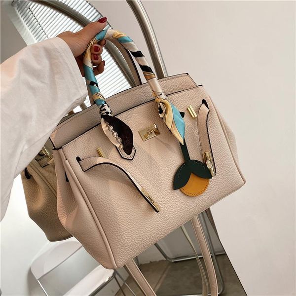 

fashion women handbag vintage large capacity crossbody shoulder bag for female texture litchi pattern platinum bags