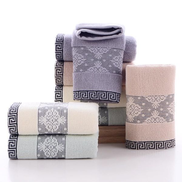 

towel 100% cotton bath towels thicken adults soft absorbent beach face sheet men women basic bathroom 34x75cm