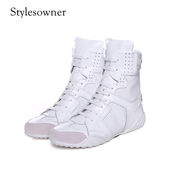

boots stylesowner 2021 coming hand-made white flat casual sneakers round toe genuine leather lace-up solid color woman shoes, Black