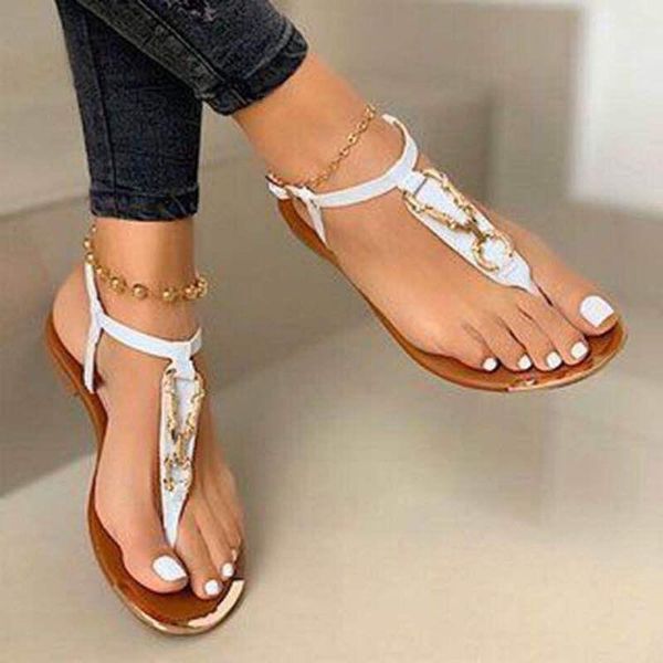 

sandals summer women clip toe flat flip flops sandal woman 2021 buckle beach ladies sandalias shoes fashion plus size, Black