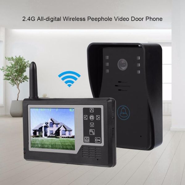 

other door hardware 3.5in tft all-digital wireless bell video intercom doorbell system 100-240v deurbel