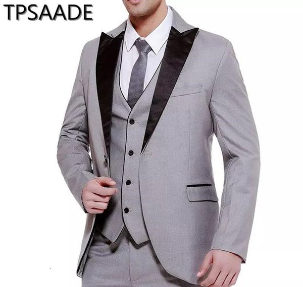 

men's suits & blazers customize tuxedo ash prom groom suit slim fit skinny blazer adapted uuc2, White;black
