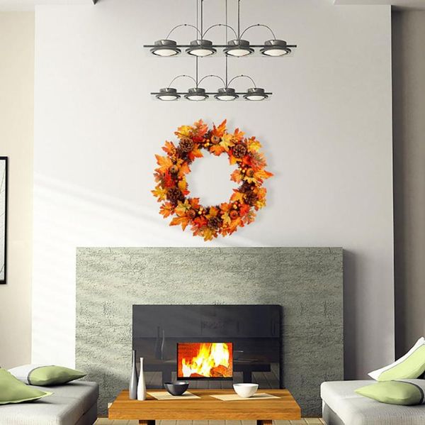 

decorative flowers & wreaths garland 2021 environmentally friendly non-toxic and odor-pinecone flower link window decoration