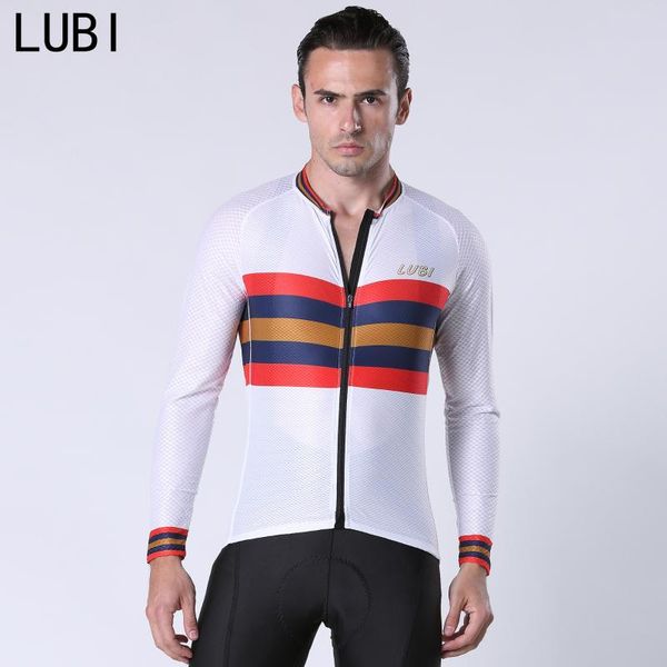

racing jackets lubi 2021 long sleeve cycling jersey man pro team mountain bike clothing mtb bicycle clothes downhill uniform breathable, Black;red