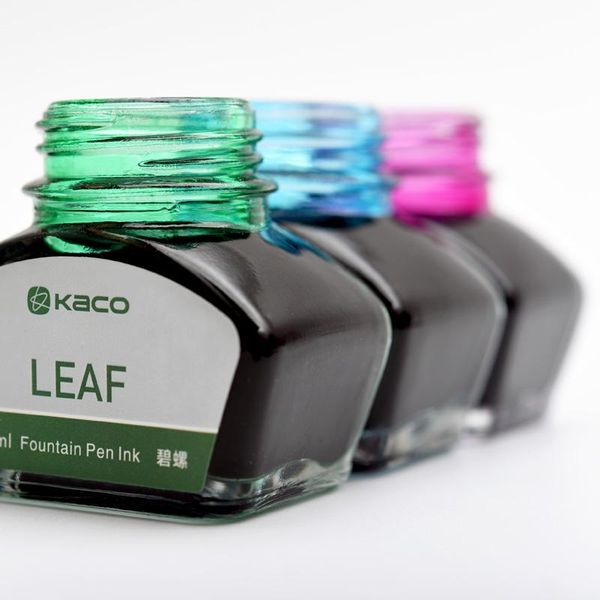 

fountain pens kaco pen color ink 1pc 30ml glass bottle 9 colors for choose office school supplies