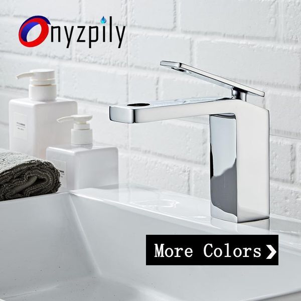

bathroom sink faucets onyzpily chrome/orb/brushed basin faucet single handle hole and cold deck mounted1