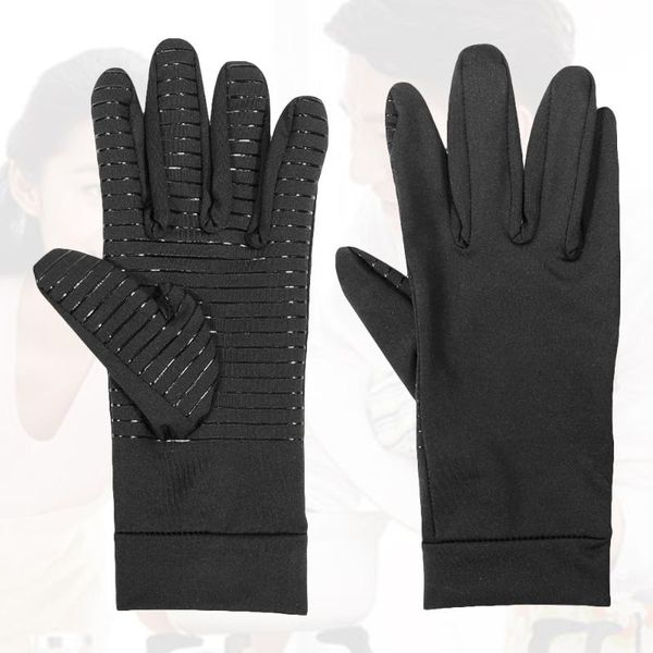 

wrist support 1 pair of full finger non-slip for and men, Black;red