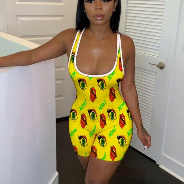 

women's jumpsuits & rompers womens sleeveless bodysuits clubwear party short romper jumpsuit bodysuit sportwear, Black;white