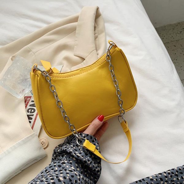 

underarm bag solid color one-shoulder women's small square cross body