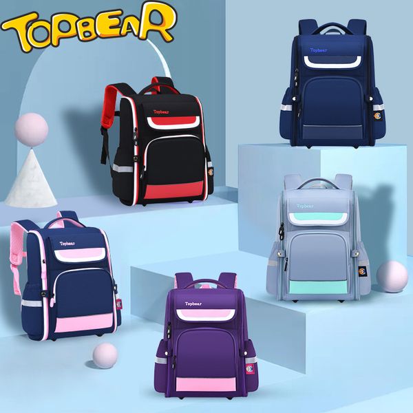 

korean children's schoolbag for primary school boys, grade 12, 3 to 6 ridge protection girls, light weight reduction