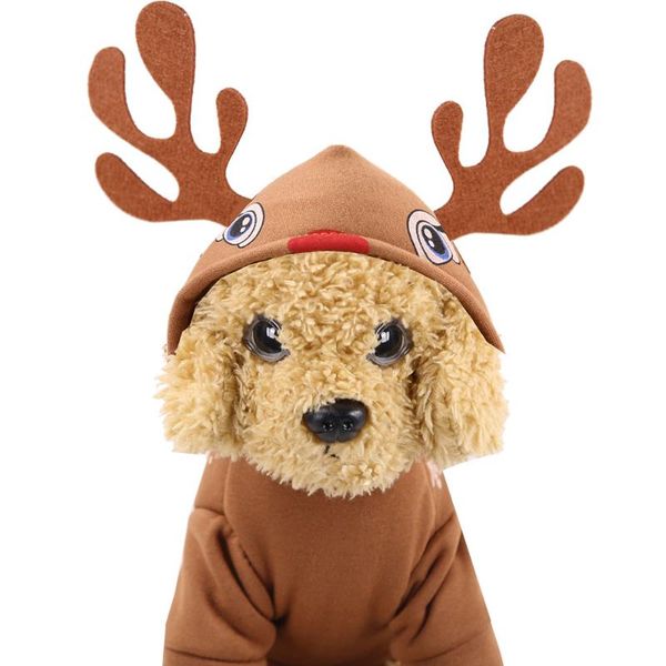 

dog apparel christmas santa deer 2021 pet clothes cute cartoon cloth for