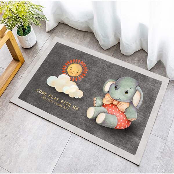 

nordic simple door mat veet printing cartoon entrance