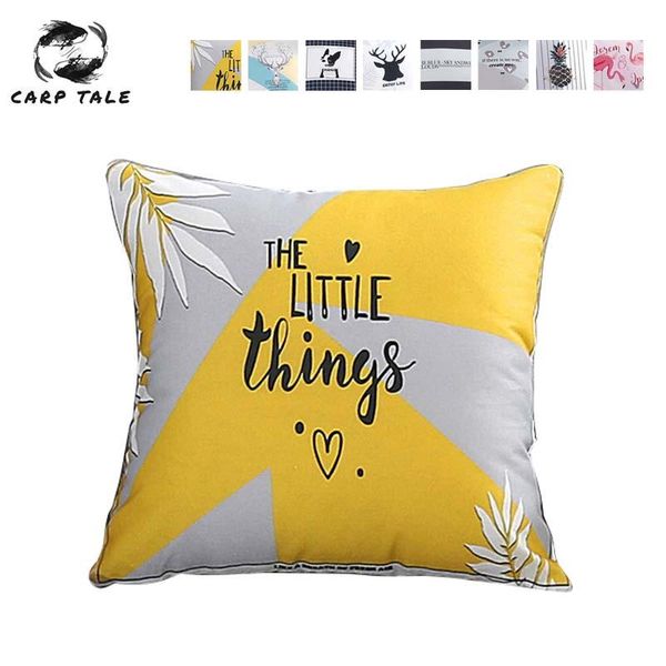 

cushion/decorative pillow modern geometry printing cushion cover cotton linen square decorative sofa car throw case 45x45cm pillowcase for h